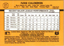 1989 Donruss Ivan Calderon