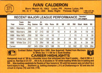 1989 Donruss Ivan Calderon #371