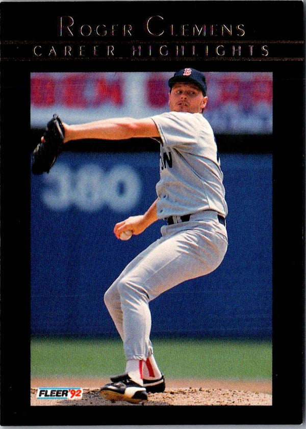 1992 Fleer Roger Clemens Roger Clemens #10