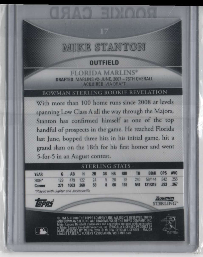 2010 Bowman Sterling Mike Stanton