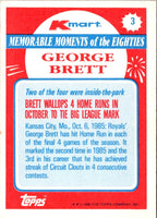 1988 Topps Kmart Memorable Moments George Brett #3