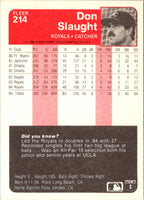 1985 Fleer Don Slaught #214