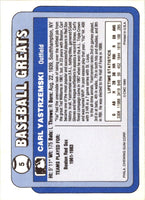 1990 Swell Baseball Greats Carl Yastrzemski #5