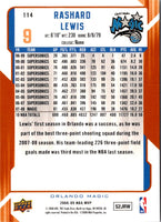2008 Upper Deck MVP Rashard Lewis #114