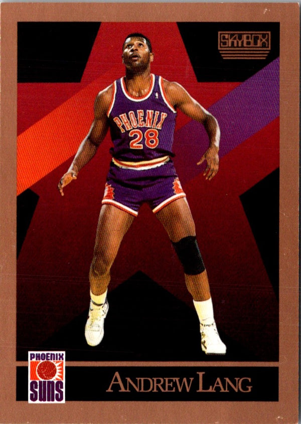 1990 SkyBox Andrew Lang #225 Rookie