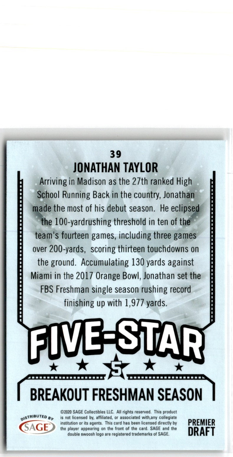 2020 SAGE HIT Jonathan Taylor