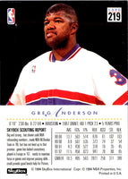 1993 SkyBox Greg Anderson #219