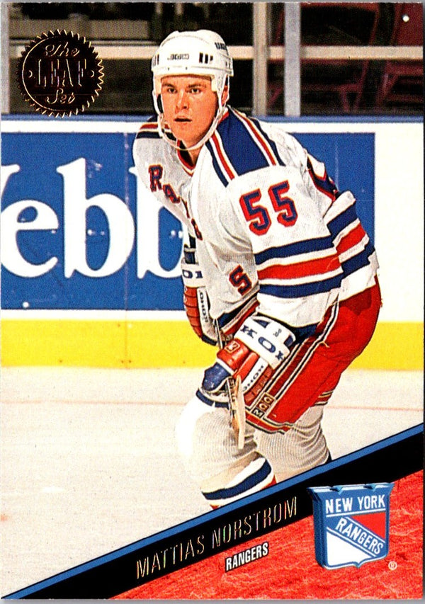 1993 Leaf Mattias Norstrom #426 Rookie