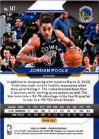 2020 Panini Prizm Prizms Jordan Poole #147