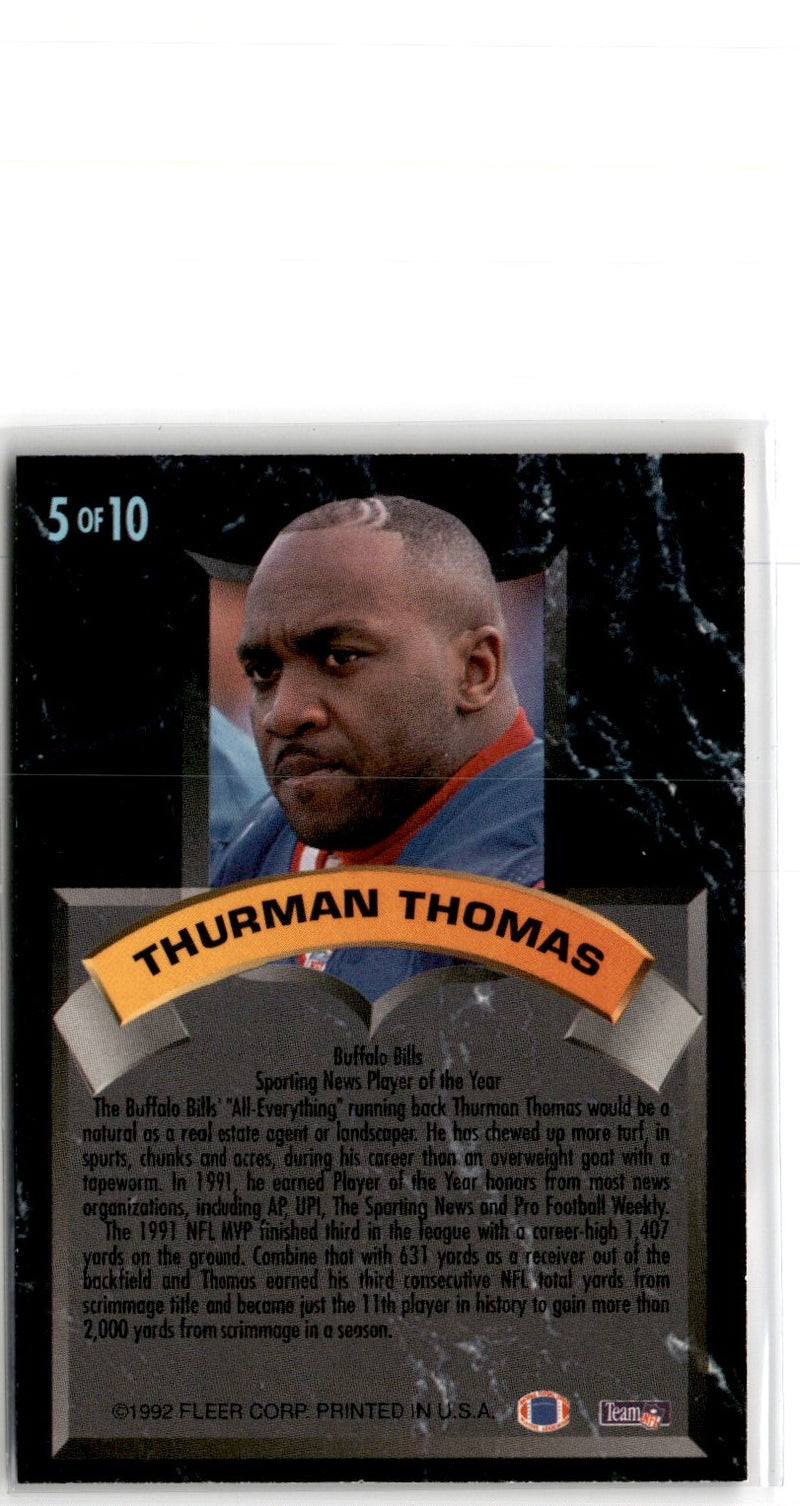 1992 Ultra Award Winners Thurman Thomas