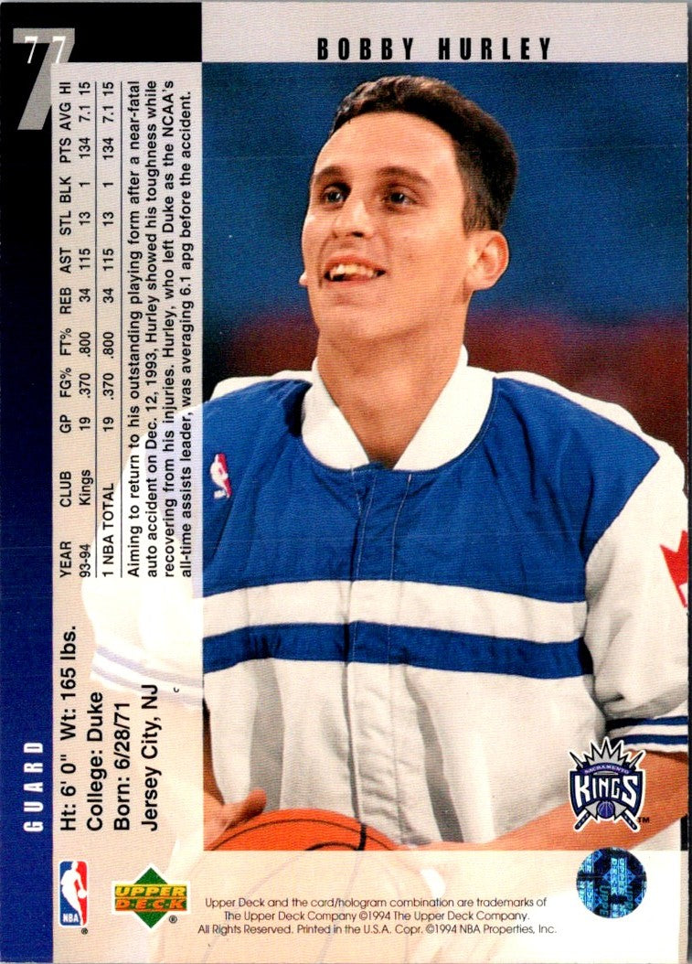 1994 Upper Deck Bobby Hurley