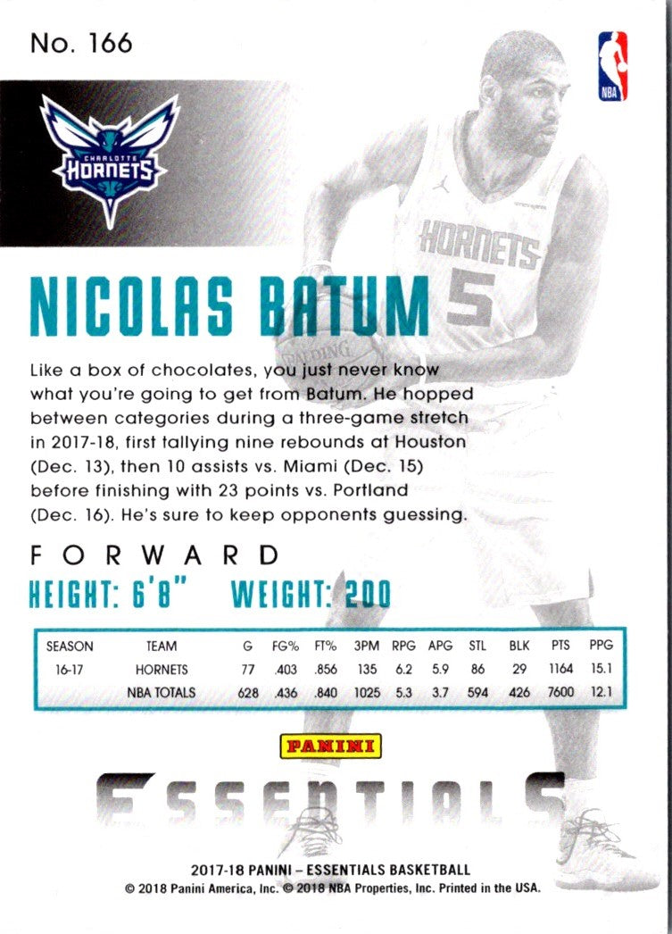 2018 Panini Nicolas Batum