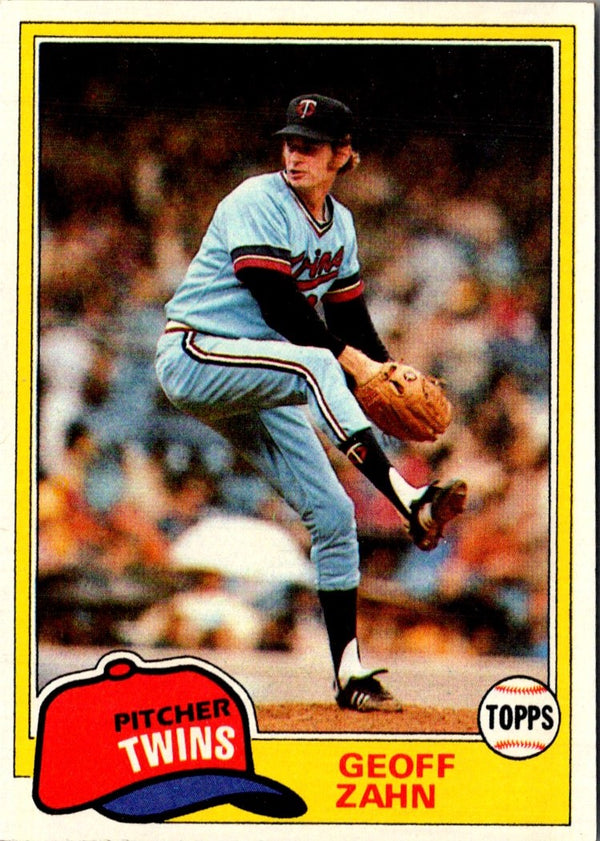 1981 Topps Geoff Zahn #363