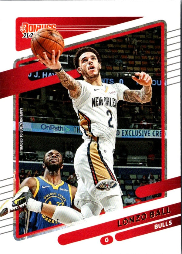 2021 Donruss Holo Red and Gold Laser Lonzo Ball #79