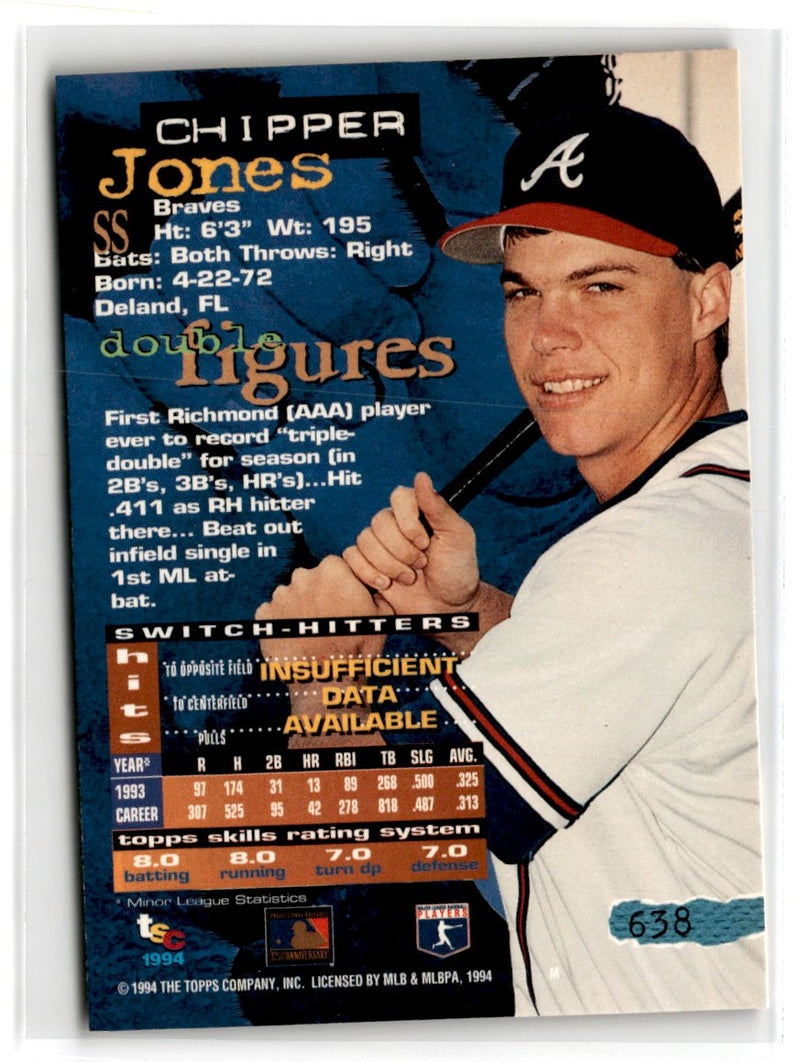 1994 Stadium Club Chipper Jones