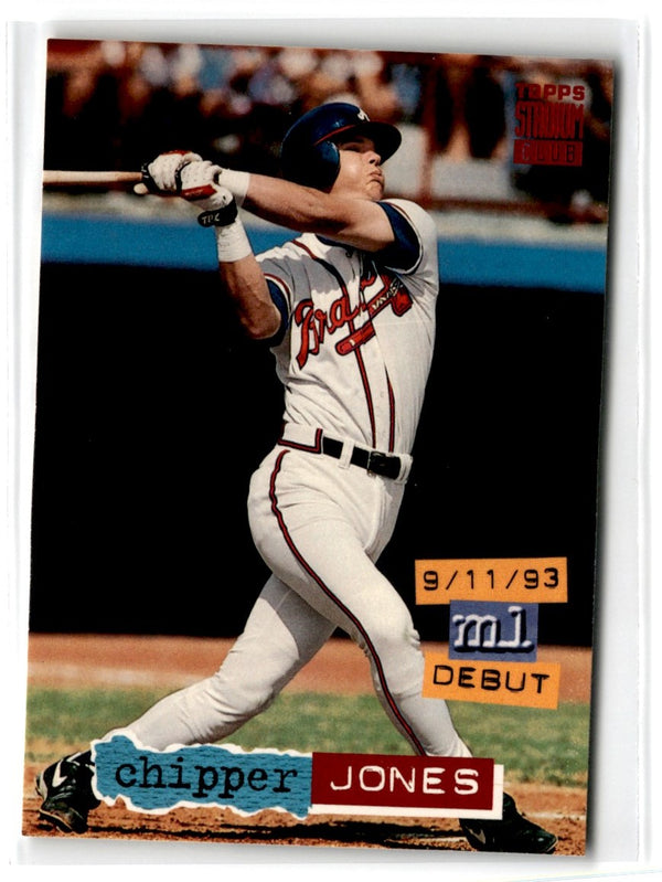 1994 Stadium Club Chipper Jones #638