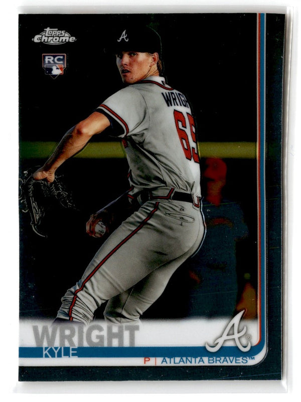 2019 Topps Chrome Kyle Wright #120 Rookie