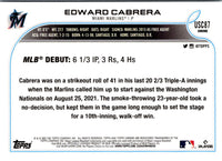 2022 Topps Chrome Update Edward Cabrera #USC87