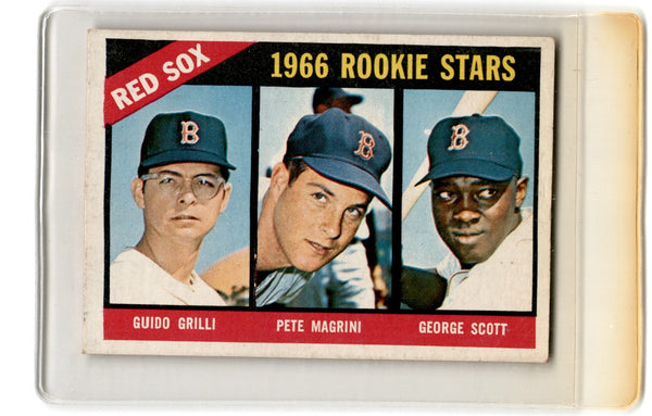 1966 Topps Red Sox 1968 Rookie Stars (Guido Grilli/Pete Magrini/George Scott) #558 Rookie EX