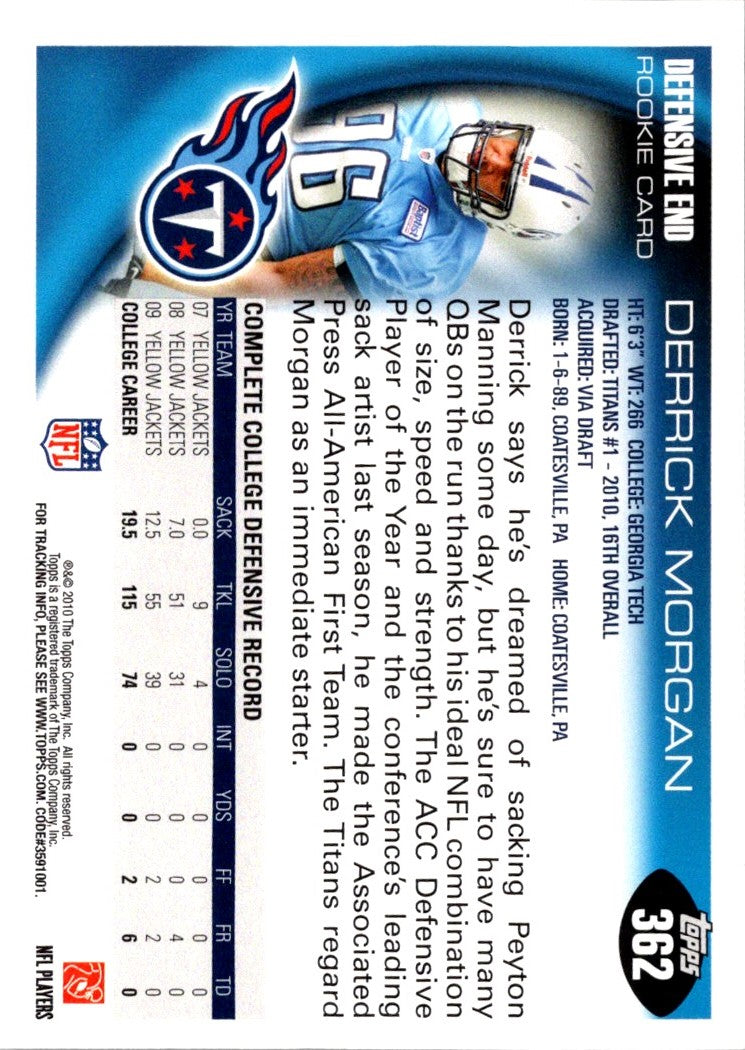 2010 Topps Derrick Morgan