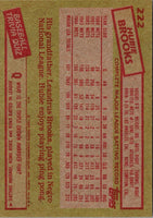 1985 Topps Hubie Brooks #222