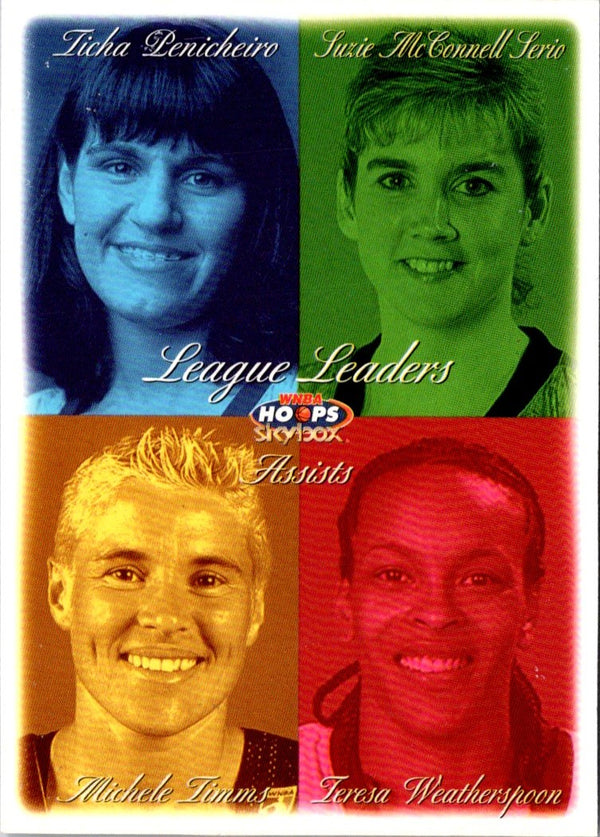 1999 Hoops WNBA Ticha Penicheiro/Suzie McConnell Serio/Teresa Weatherspoon/Michele Timms #12