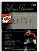 1998 Collector's Edge Advantage Tony Gonzalez