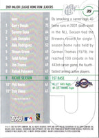 2002 Topps Ten Richie Sexson #39