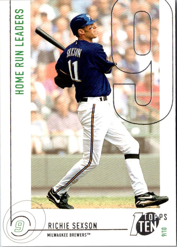 2002 Topps Ten Richie Sexson #39