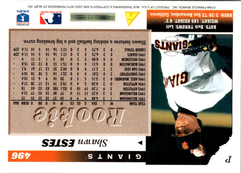 1996 Score Shawn Estes