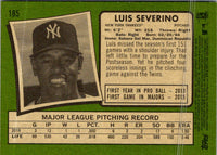 2020 Topps Heritage Luis Severino #185