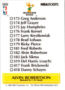 1990 Hoops Alvin Robertson