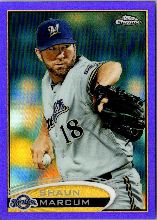 2012 Topps Chrome Purple Refractors Shaun Marcum #58