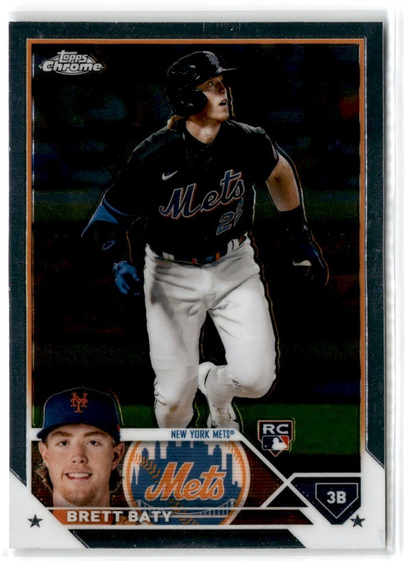 2023 Topps Chrome Brett Baty #204 Rookie