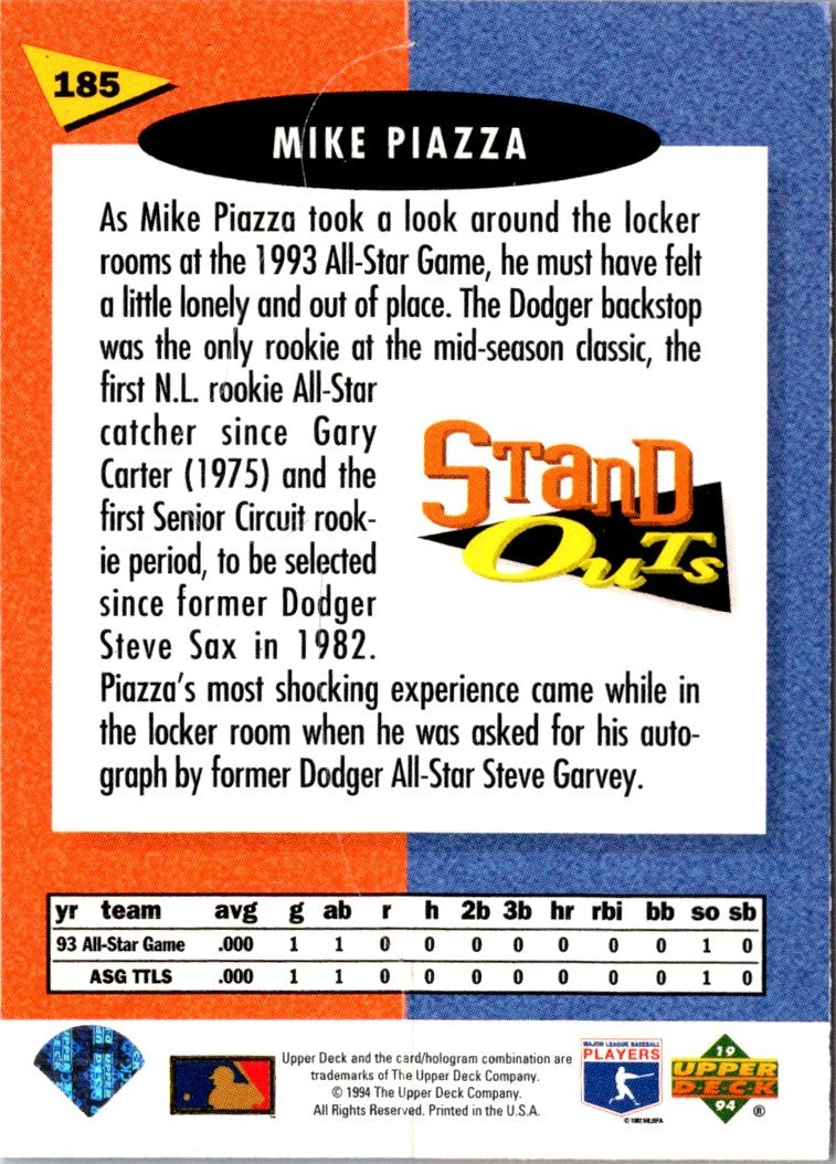 1994 Upper Deck Fun Pack Mike Piazza