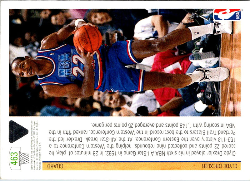 1992 Upper Deck NBA All-Star Set Clyde Drexler
