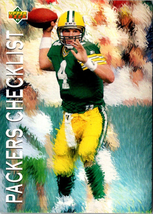 1993 Upper Deck Packers Checklist #82