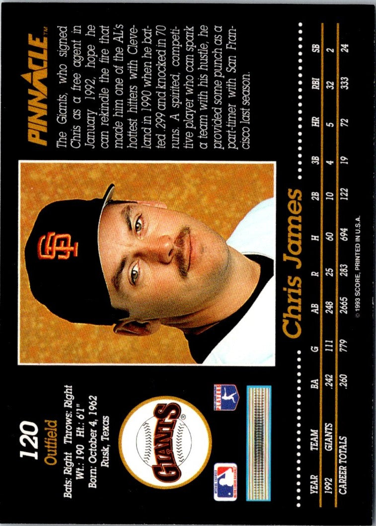 1993 Pinnacle Chris James