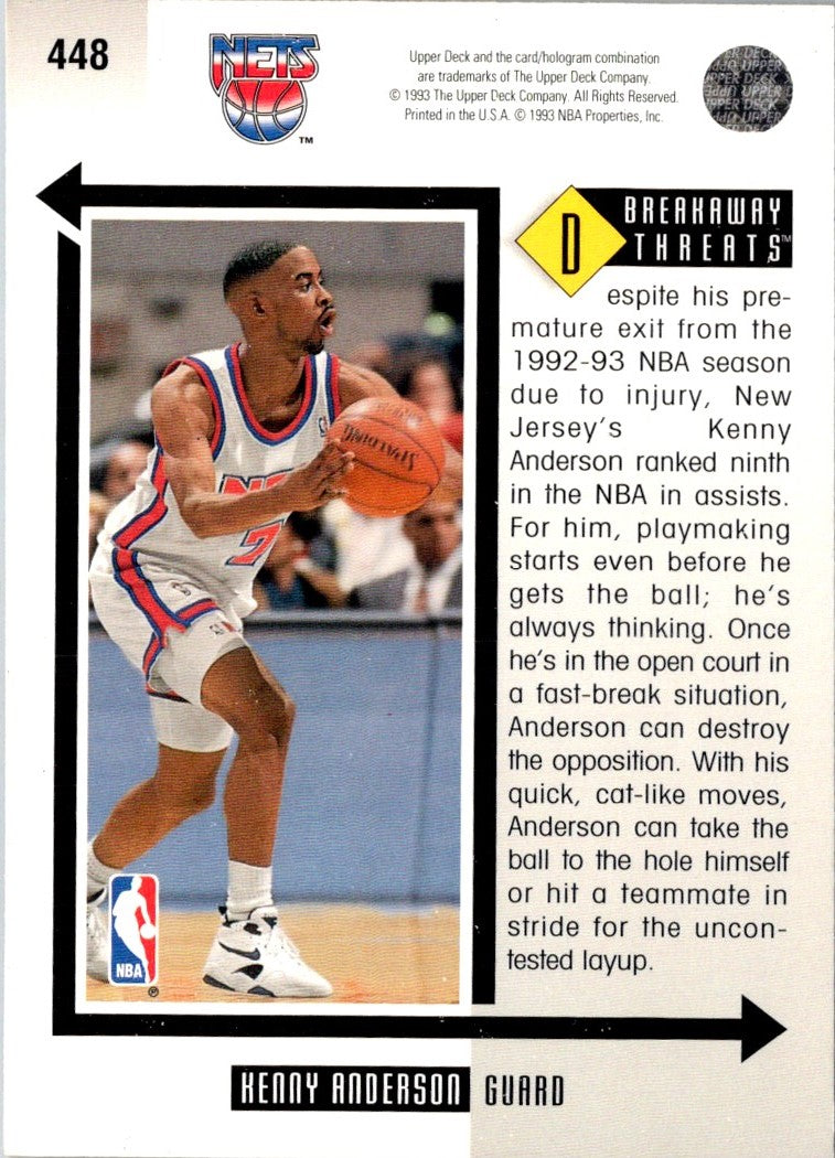 1993 Upper Deck Kenny Anderson