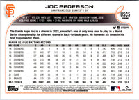 2022 Topps Chrome Update Purple Refractor Joc Pederson #USC5
