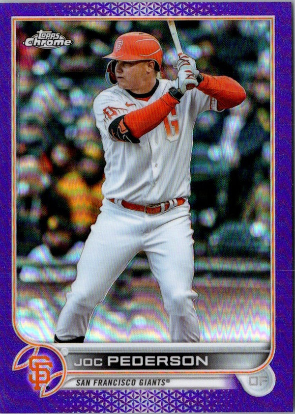 2022 Topps Chrome Update Purple Refractor Joc Pederson #USC5