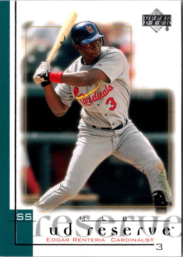 2001 UD Reserve Edgar Renteria #106