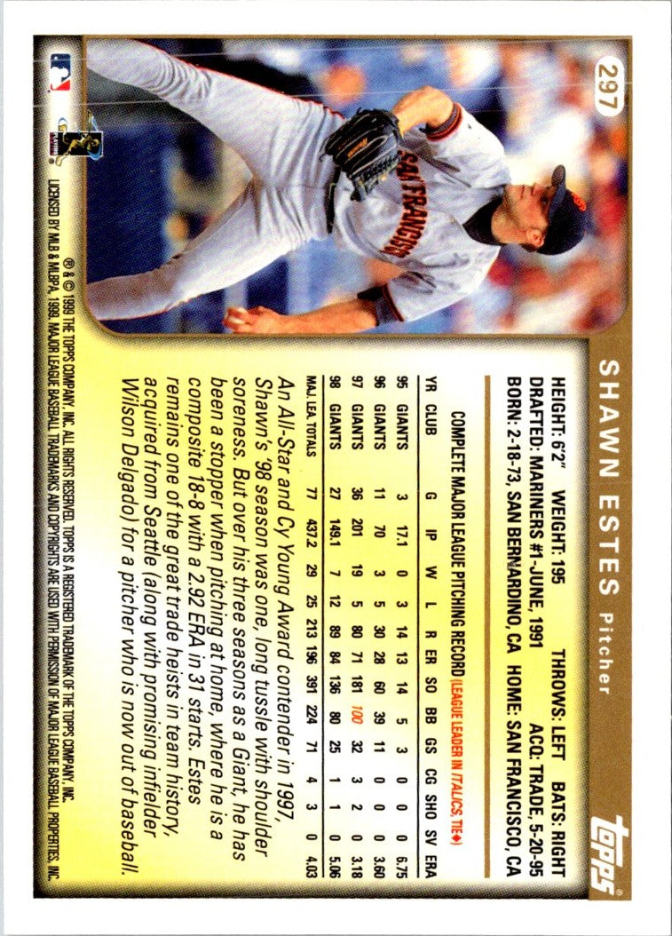 1999 Topps Shawn Estes