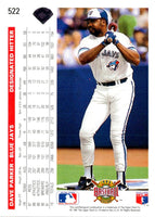 1992 Upper Deck Gold Hologram Dave Parker #522
