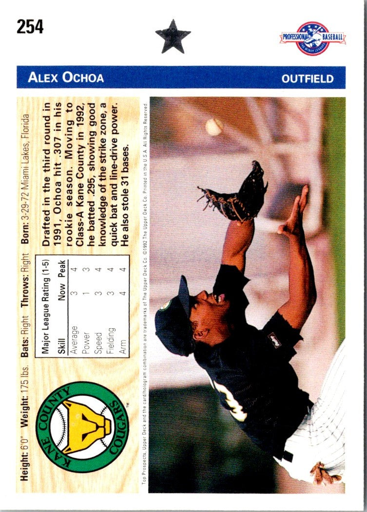 1992 Upper Deck Minors Alex Ochoa