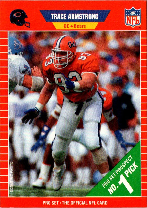 1989 Pro Set Trace Armstrong #487 Rookie