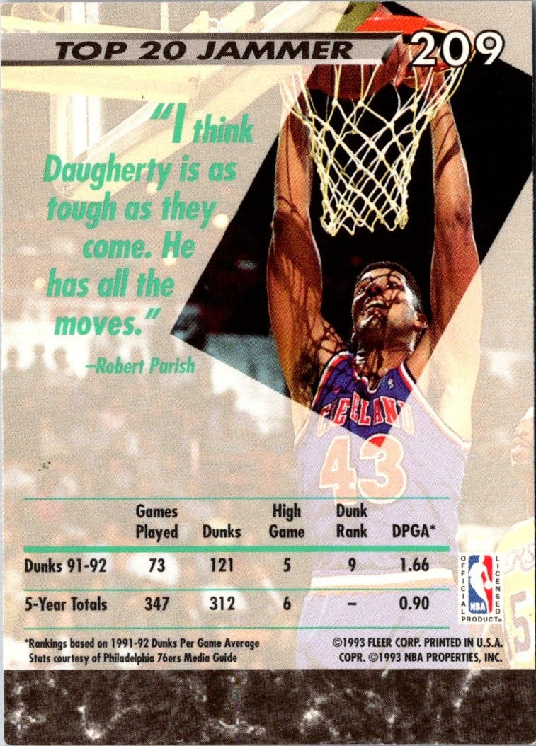 1992 Ultra Brad Daugherty