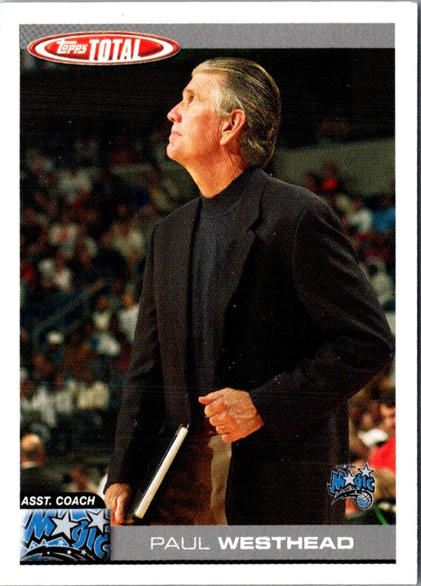 2004 Topps Total Paul Westhead #402