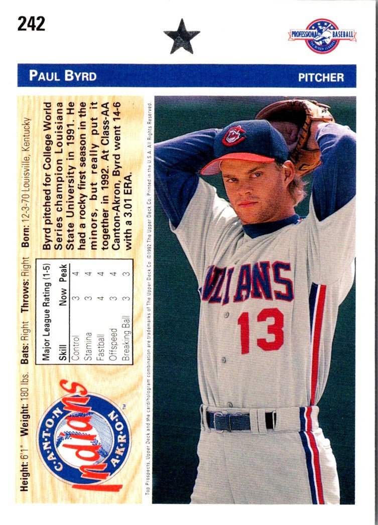 1992 Upper Deck Minors Paul Byrd