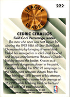1993 Fleer Cedric Ceballos #222